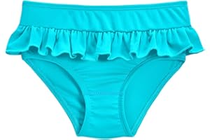 City Threads Made in USA Girls' Swimwear Ruffle Swim Briefs Bikini Bottoms Beachwear Swimming Suit