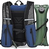 HPDF Running Hydration Vest Backpack Lightweight 3L Water Bladder Bag Daypack for Hiking Cycling Race Marathon for Women Men