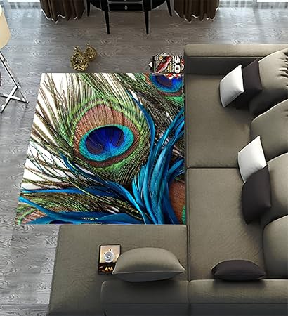Amazon Com Custom Peacock Area Rugs Carpet Peacock Modern Carpet