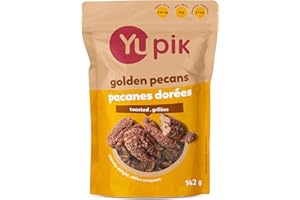 Yupik Toasted Golden Pecans, 142 g, Gluten-Free, Kosher, Non-GMO, Sweet Snack, Crunchy Glazed Pecans with Natural Butter Flav