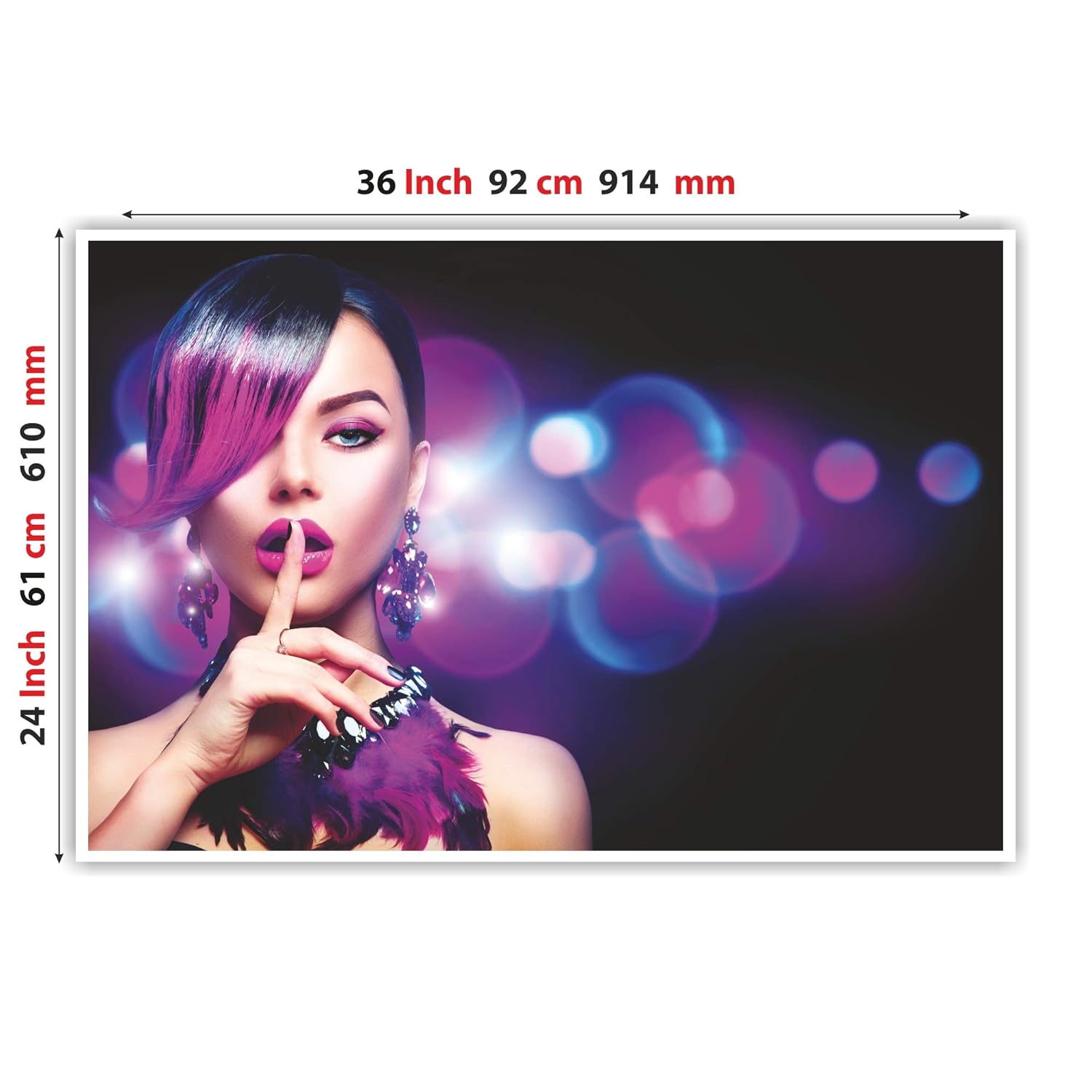 Anne Print Solutions Girl Makeup Poster For Beauty Salon Poster