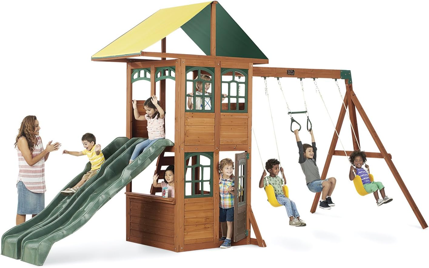 KidKraft Treasure Cove Wooden Swing Set