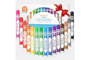 Shuttle Art Dot Markers, 15 Colors Washable Dot Markers for Toddlers,Bingo Daubers Supplies for Kids Preschool Children, Non Toxic Water-Based Bingo Daubers