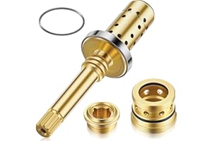 Enhon Valve Rebuild Kit - Compatible with Symmons Temptrol, TA-10 Spindle, TA-4 Hot & Cold Seats, T-11 Washer, Fix Tub/Shower Valve Leak, Solid Brass