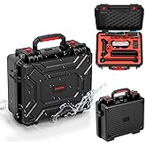 GUMPOIX Carrying Case for Nintendo Switch 2, Professional Deluxe IP67 Waterproof, All in One Soft Lining Hard Travel Case for Nintendo Switch 2 Console Pro Controller, Dock & Accessories, Black