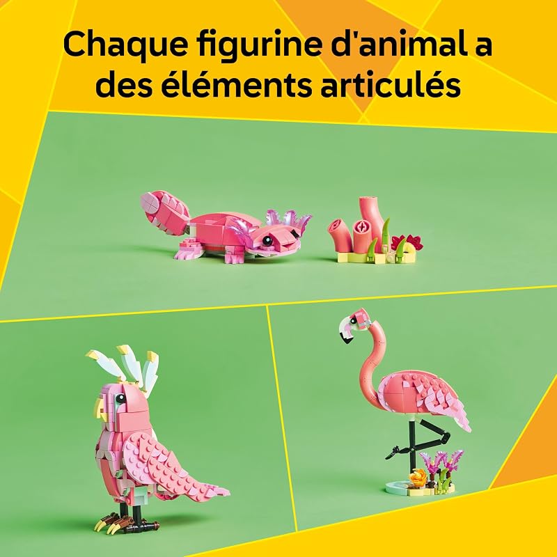 Creator 3-en-1 Animaux Sauvages : Le Flamant Rose 31170 — photo 4 sur 8
