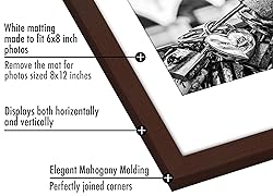 Americanflat 8x12 Picture Frame with Polished