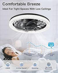 Ceiling Fans with Lights, Socket Fan Light with