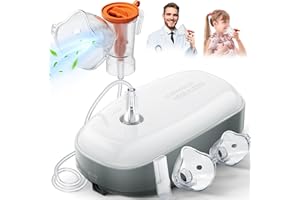POCHUMIDUU Nebulizer Machine for Adults Kids, Compressor Nebulizer Machine for Adults, Jet Desktop Nebulizers for Babies at Home, Fast Relief for Breathing Problems, Ultra Quiet, Travel & Home Use