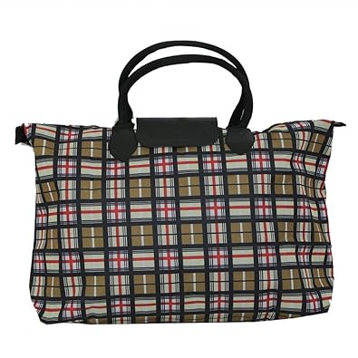 Kuber Industries Waterproof Foldable Shopping Handbag, Travel Bag (Color & Print May Vary as per Availability)