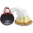 FREGITO Nylon Multfilament Cast Net, American Style Hand Throwing Fishing Net for Saltwater and Freshwater, 3/8 Inches Mesh