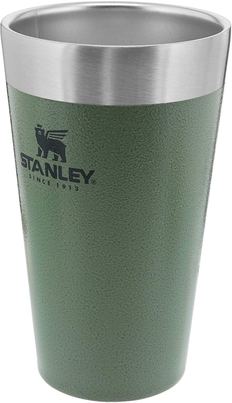 STANLEY Adventure Stacking Beer Pint 0.47L Stainless Steel Travel Mug Green