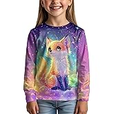Ystardream Cute GraphicTees for Girls Long Sleeve Shirts for Casual School Everyday Loung Wear