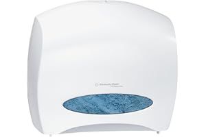 Kimberly-Clark Professional Jumbo Roll Toilet Paper Dispenser (09508), with Stub, White, Wall Mounted, Commercial Grade (Qty 1)