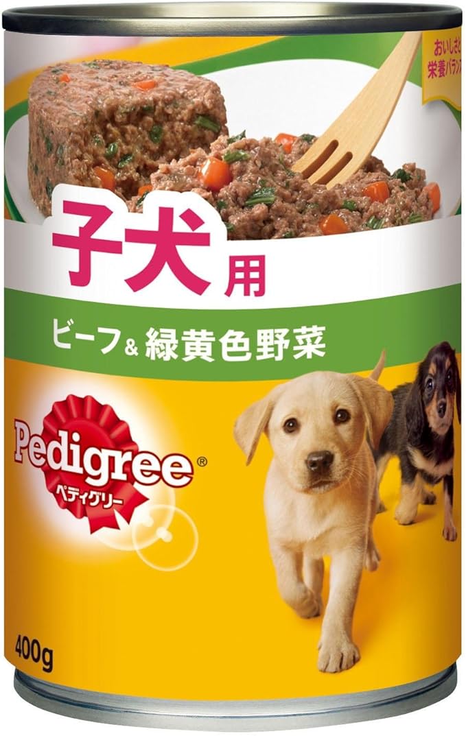 Amazon ペディグリーチャム なめらかビーフ野菜入り 子犬用 400g ペディグリーチャム ウェット 通販