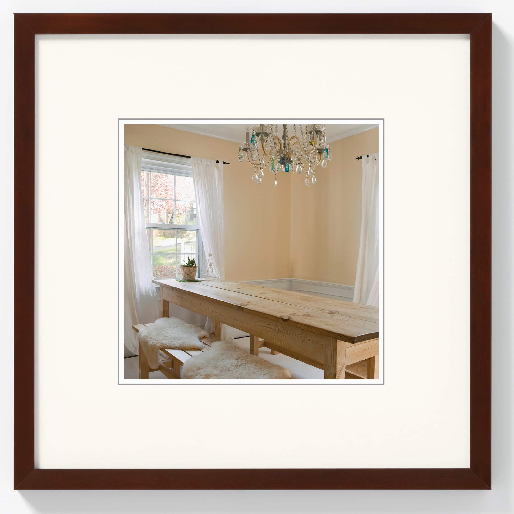 walther Design Picture Frame Walnut 15 x 15 cm Peppers Wooden Frame BP150N