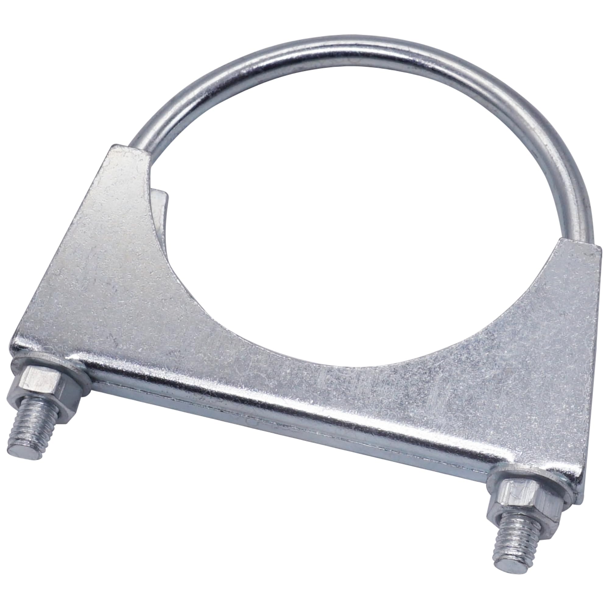 SKIR'CO (1 pc) Pipe Clamp for 90 mm Diameter Pipes, U-Bolt Clamp, Zinc Plated Pipe Bracket