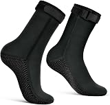 flintronic 3mm Neoprene Socks Wetsuit Diving Anti-Slip Fin Socks Black L view 9