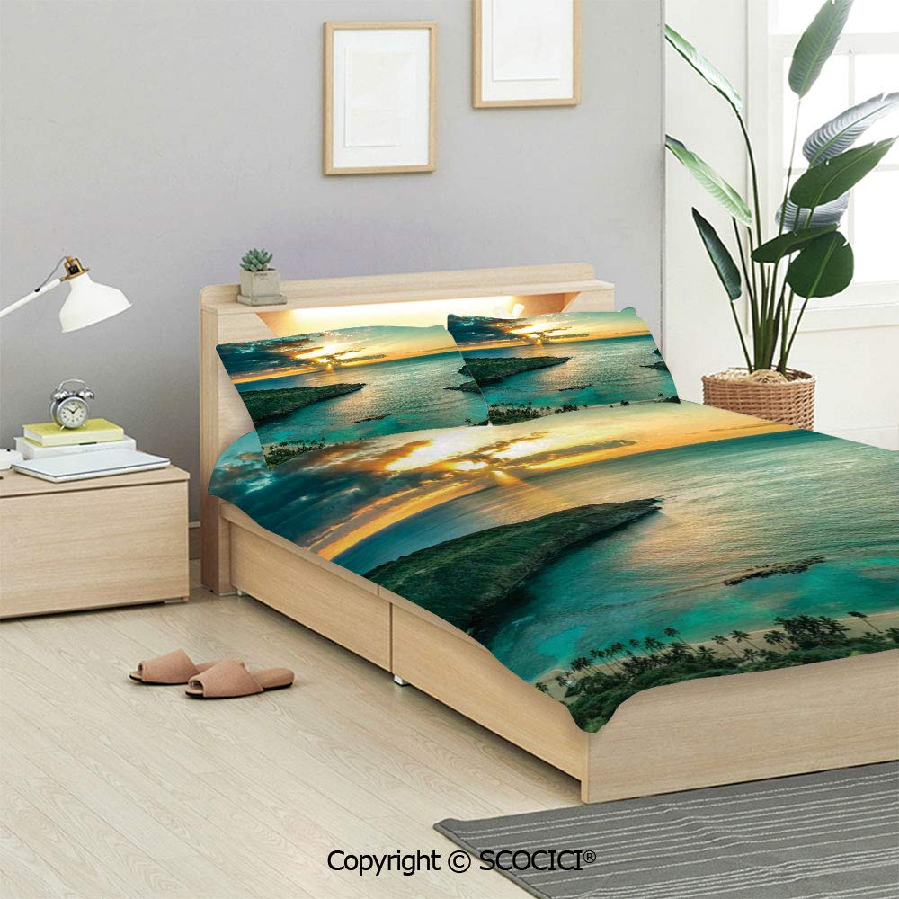 Buy Scocici Hawaiian Decorations Bedding Sets 1 Duvet Cover 2