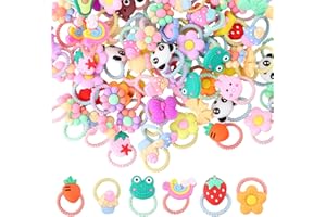 100 Pcs Baby Hair Ties, Color Small Girls Hair Accessories, Soft No Hurt Kids Hairbands, Suitable for Baby Girls, Teenagers, 