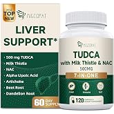 Migcopat 7-in-One TUDCA Supplement, 3650mg with Milk Thistle, 120 Capsules | With NAC, Alpha Lipoic Acid, Beet Root, Artichoke &amp; Dandelion Root for Liver Health, Healthy Bile Flow and Digestive Support