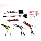 Genuine MyTrickRC - Attack After-Burner 701- Scale Lighting System with Backfire for RC Vehicles, Backfire Flash Pattern Triggered by Throttle Action, 7 LED Kit