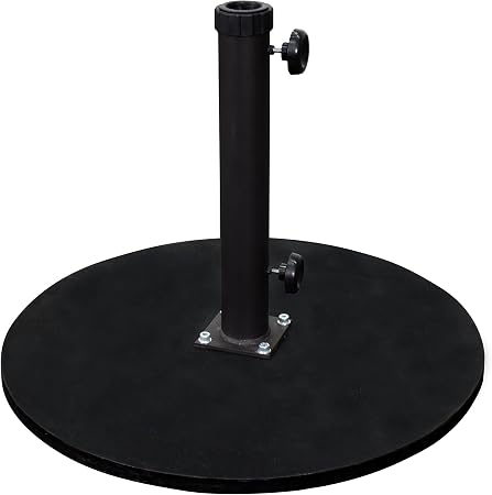 Amazon Com California Umbrella 95 Lbs Round Cast Iron Umbrella Base Black Frame Patio Umbrellas Garden Outdoor