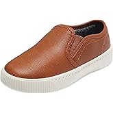 HOMEHOT Boys Slip on Sneakers Casual Dress Shoes Faux Leather Loafers (Toddler,Big Kids, Little Kids)