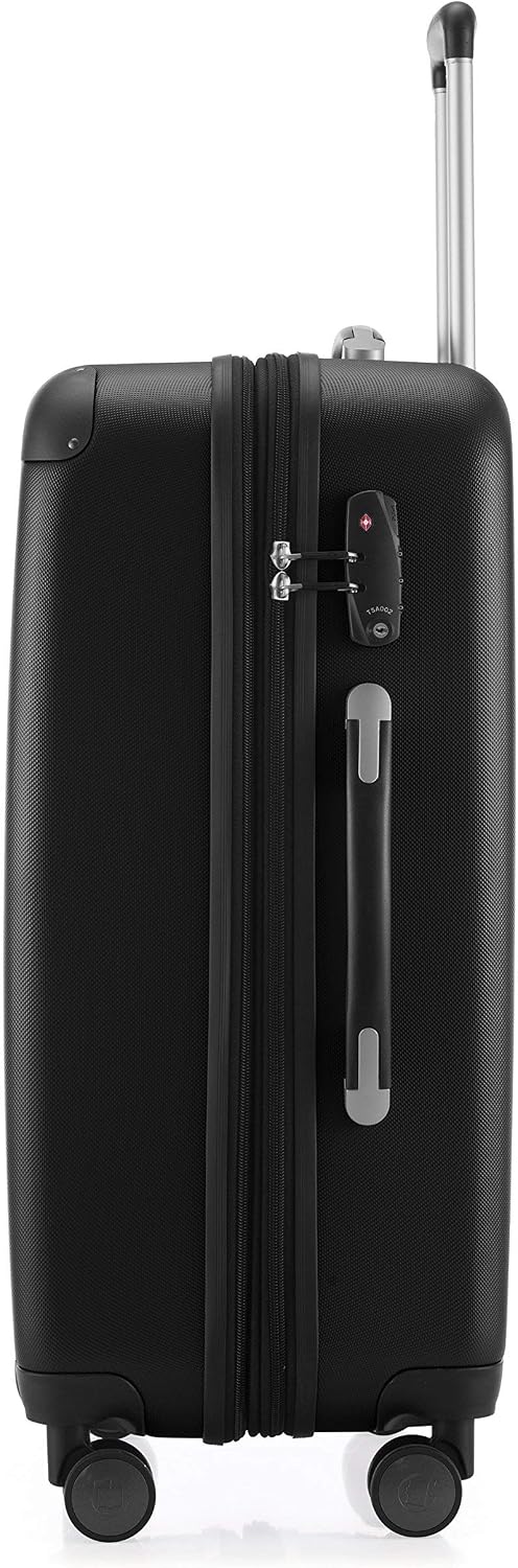 HAUPTSTADTKOFFER - Spree - Luggage Suitcase Hardside Spinner Trolley Expandable 65 cm TSA, Black, 65 cm (M) - Image 5