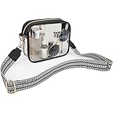 Aveniee Clear Bag Stadium Approved, Clear Purses for Women, Cross body Bag for Concerts with Adjustable Strap
