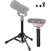 PodMic Tripod Stand and Videomic Handle Grip kit compatible with RODE XLR USB Videomicro Mic and Shotgun Microphones