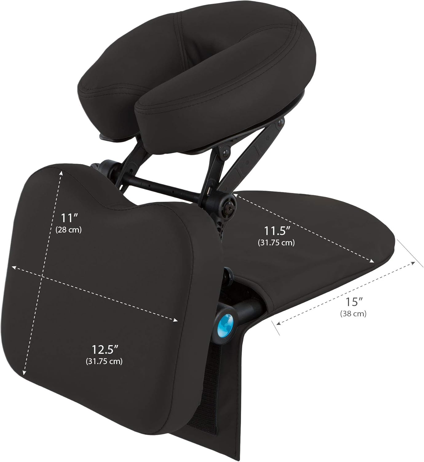 EARTHLITE Massage Kit Travelmate - Ultra-Portable Face Down Tabletop Massage System perfect for Vitrectomy Recovery & On-The-Go Massage, Black: Sports & Outdoors