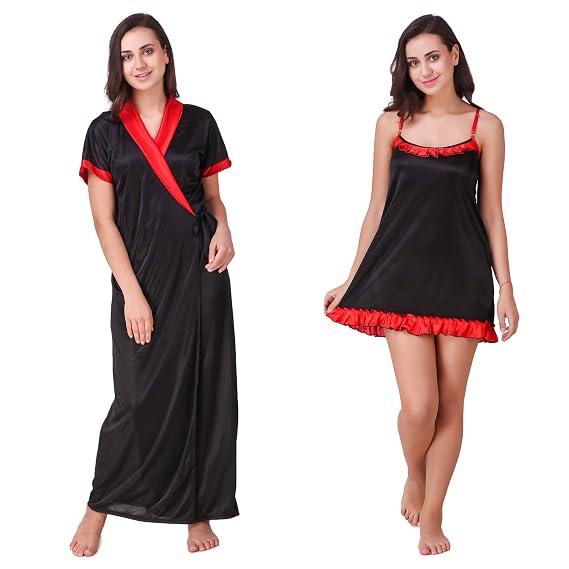Buy Trost Combo Of Babydoll Nighty For Women S Solid Honeymoon