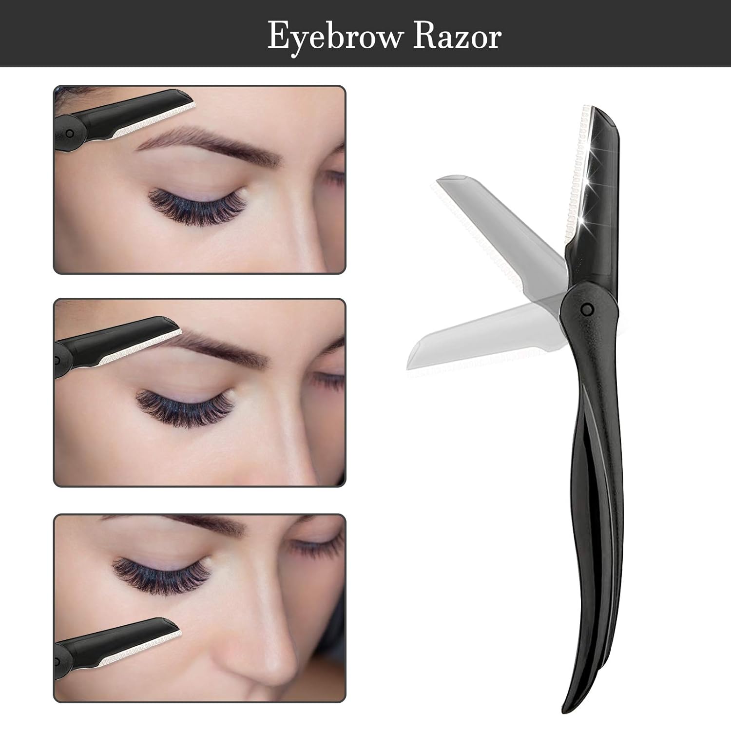 13Pcs Eyebrow Kit with Eyelash Curler, Eyebrow Grooming Trimming Kit with Eyebrow Razor Comb Scissors Tweezers Pen Stencil Shaper for Women: Beauty