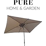 Qualitätssonnenschirm Sonnenschirm mit Wandhalterung Easysol Dunkel