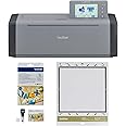 Brother ScanNCut SDX125EGY Electronic DIY Cutting Machine with Scanner, Plus Rotary Auto Blade Kit and Fabric Mat