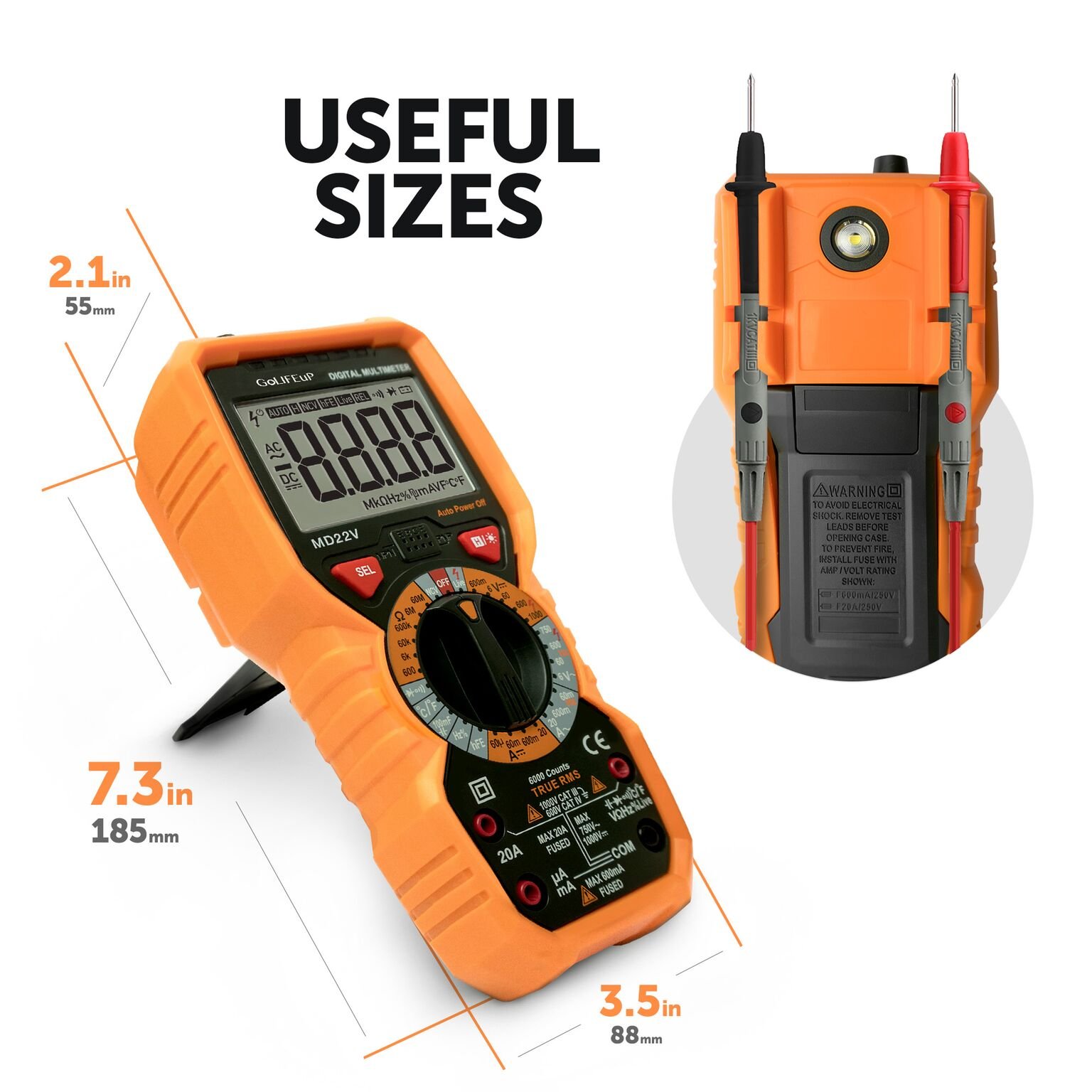 Multimeter Voltage Tester Digital Battery Circuit Automotive