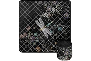 Mintulipy Sewing Machine Mat Reduce Vibration Protective Non Slip Dragonfly Sewing Machine Mat to Reduce Noise Sewing Machine Pad Organizer Home Decor