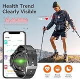 Hwagol Smart Watch 1.39 inch Fitness Tracker Heart Rate Pedometer 140+ Sports view 4