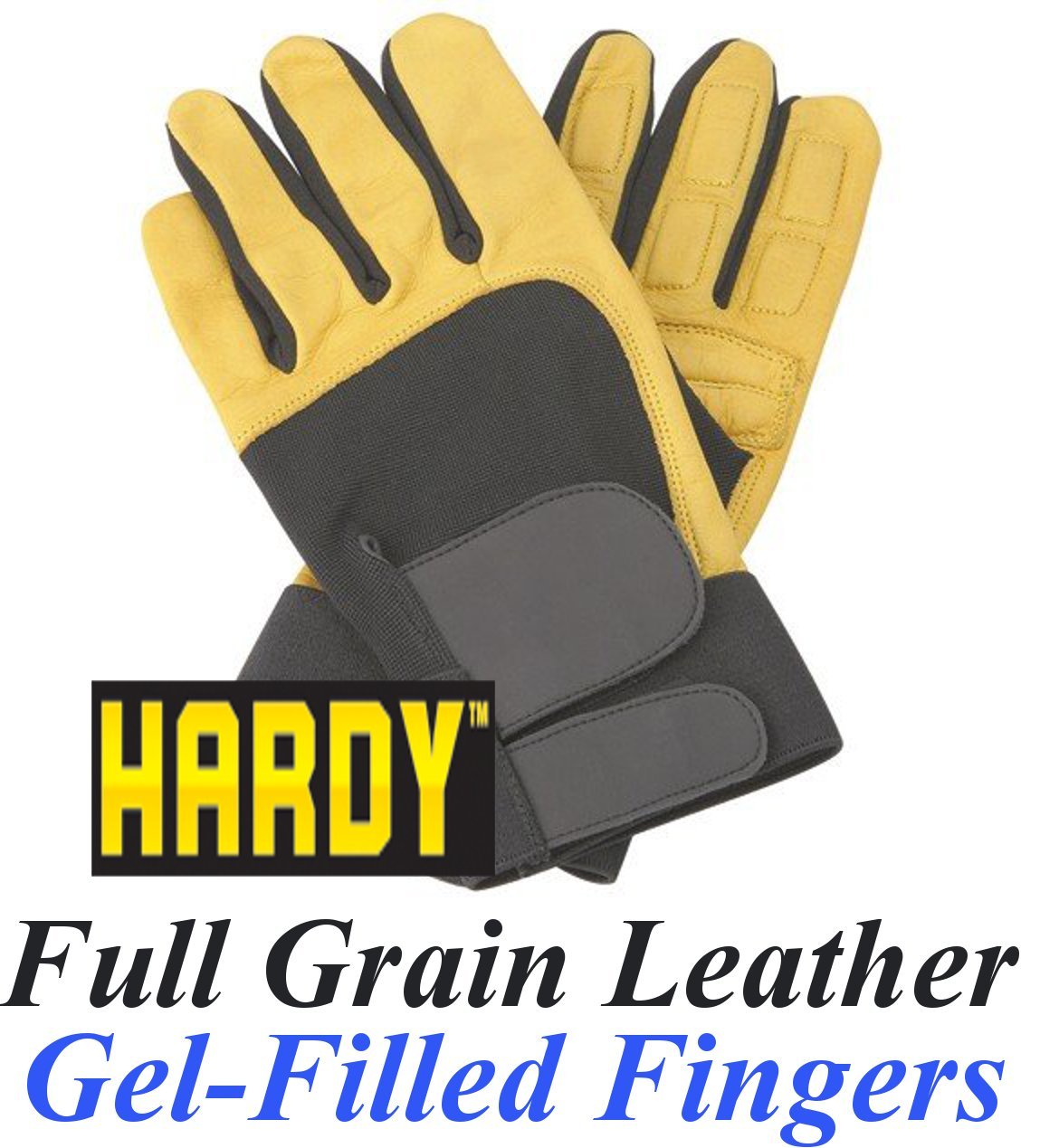 hardy full grain leather work gloves