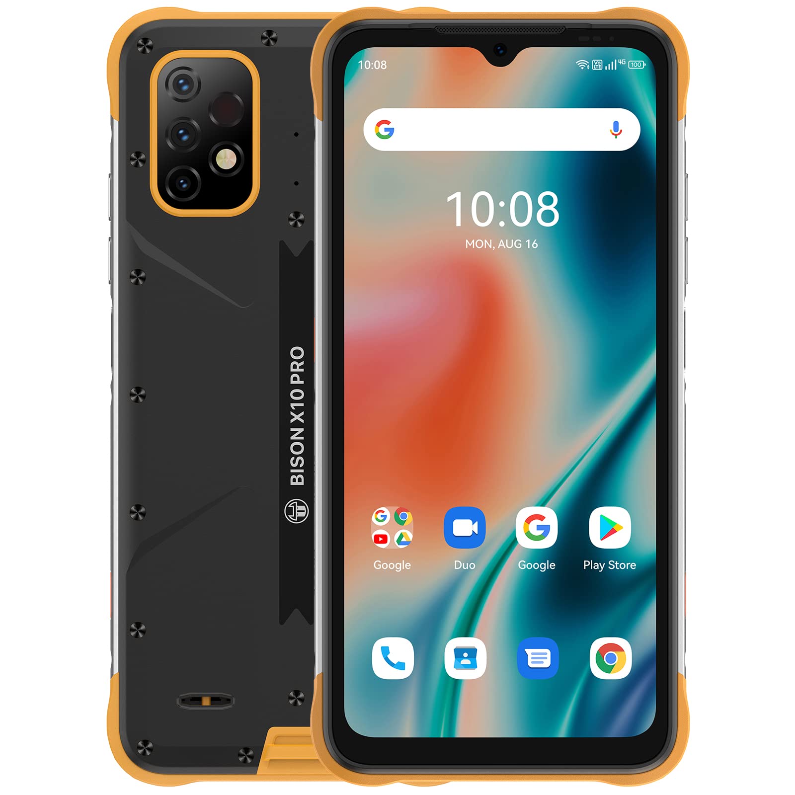 UMIDIGI Bison X10 PRO Rugged Unlocked Cell Phones, IP69K Rating Waterproof and Dustproof Smartphone, Android 11 NFC, 6.53