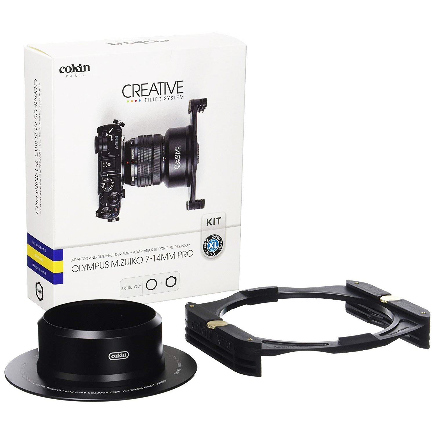 Cokin bx100-oly Ring with Filter Holder for Optical Olympus 7-14mm Incredible Pro/System Cokin Size XL 130mm Black