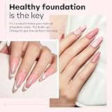 Modelones Pink Brown Builder Gel with Base Top Coat 3Pcs Set view 3