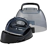 Panasonic NIWL700A Cordless Steam Iron – 1500W Portable Iron for Clothes with Dual-Tip Soleplate – Compact, Lightweight, Fast