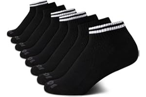 AND1 Boys' Socks - Athletic Cushion Quarter Cut Socks (8 Pack)