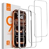 Mkeke Screen Protector for iPhone 17 Pro, 3 Pack 9H+ Tempered Glass | Military-Grade Drop Protection [Sensitive Touch] [Easy Installation Frame] [99.99% HD Clear] Bubble-Free for 6.3 inch