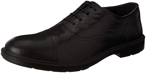 woodland black formal shoes