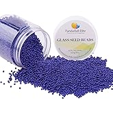 PH PandaHall 6000 Pcs 11/0 Glass Seed Beads, 2mm Seed Beads Round Waist Bead Mini Spacer Bead for Earring Choker Bracelet Neckalce Waist Chain Jewelry DIY Crafts Making, Royal Blue