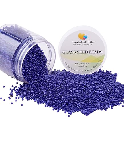 Miyuki Round Seed Beads Size 11/0 — Purple Lined Aqua, 24gm Pack