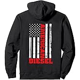 American Diesel Flag Hoodie Sweatshirt Truck Turbo Brothers Pullover Hoodie